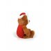 Χριστουγεννιάτικο Λούτρινο Αρκουδάκι Καφέ με Στολή Καρυοθραύστη  (22cm)